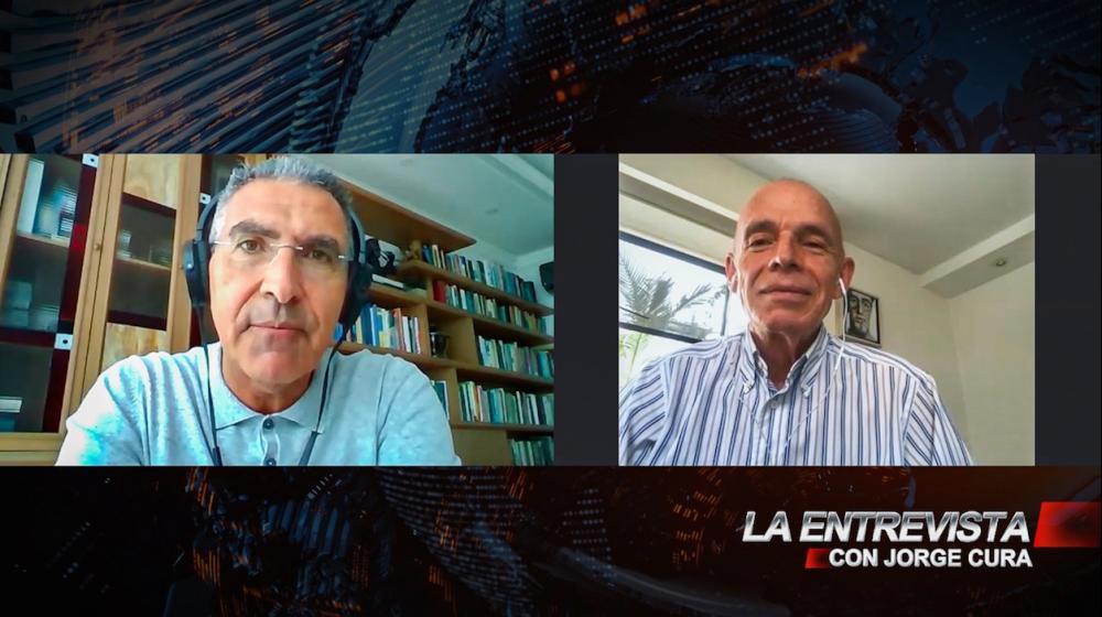 Mauricio Gómez durante La Entrevista con Jorge Cura.