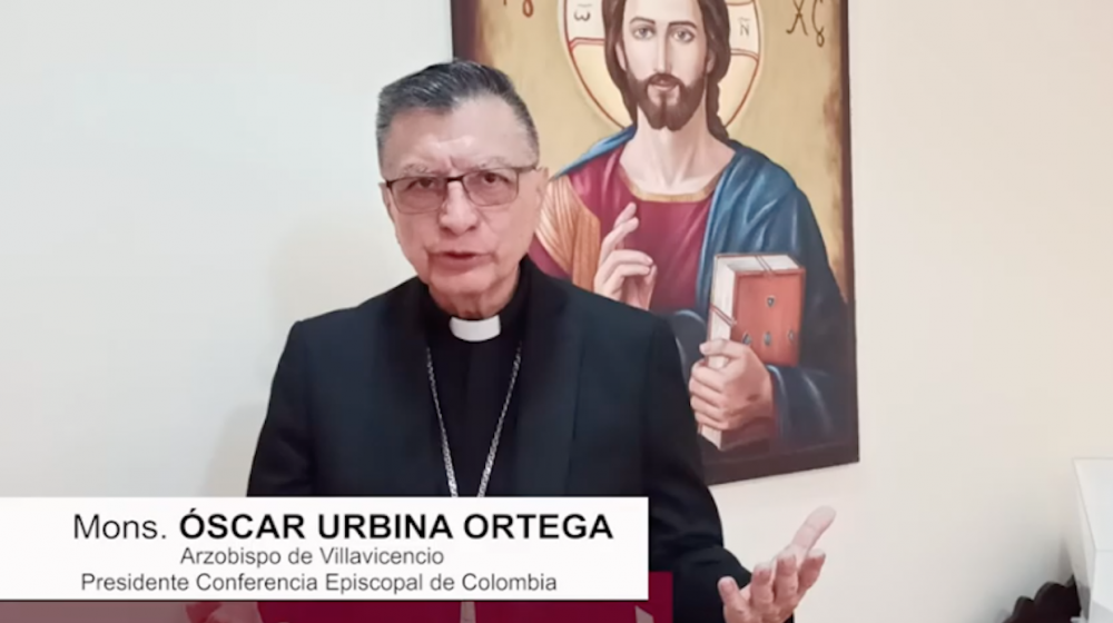 Monseñor Óscar Urbina, presidente de la Conferencia Episcopal de Colombia.