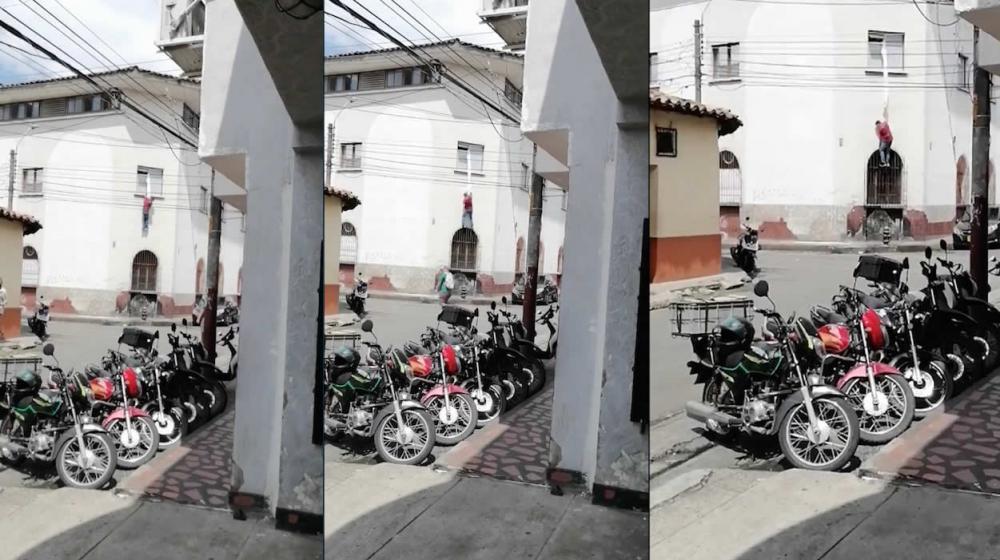 Secuencia del momento en que el paciente escapó del Hospital.