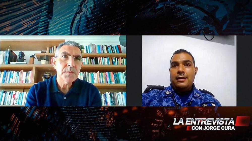 Milton Anibal, durante La Entrevista con Jorge Cura.