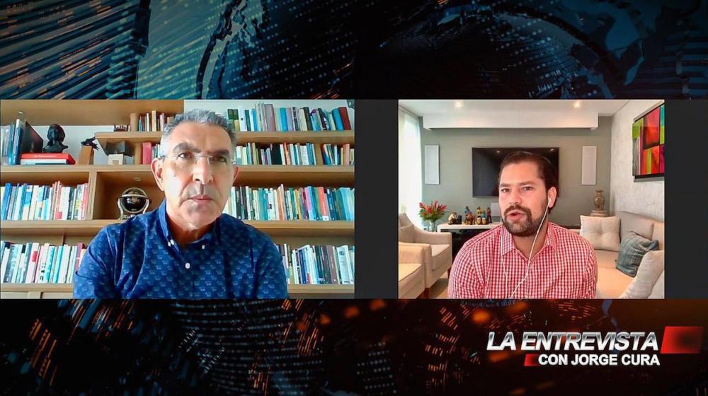 El abogado Alberto Páez, durante La Entrevista con Jorge Cura.