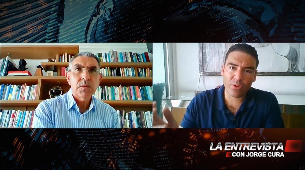 El Alcalde de Samborondón, Juan José Yúnez, durante La Entrevista con Jorge Cura.