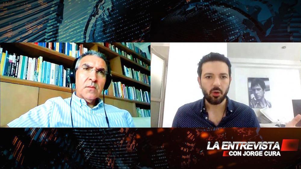 Juan Camilo Fuentes, durante La Entrevista con Jorge Cura.