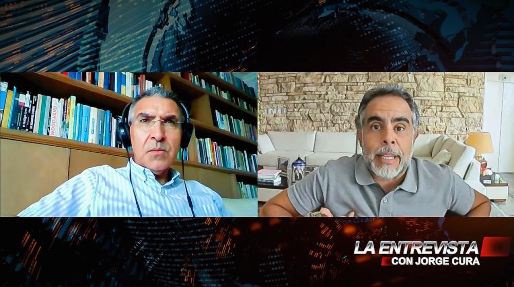 En el Senador Armando Benedetti, durante La Entrevista con Jorge Cura.
