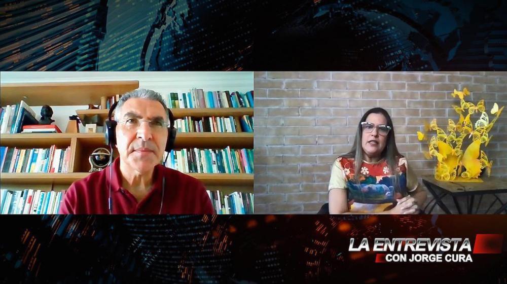 Diana Acosta Miranda, durante La Entrevista con Jorge Cura.