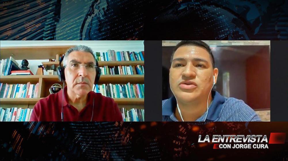 El Alcalde Fabián Ospino durante La Entrevista con Jorge Cura.