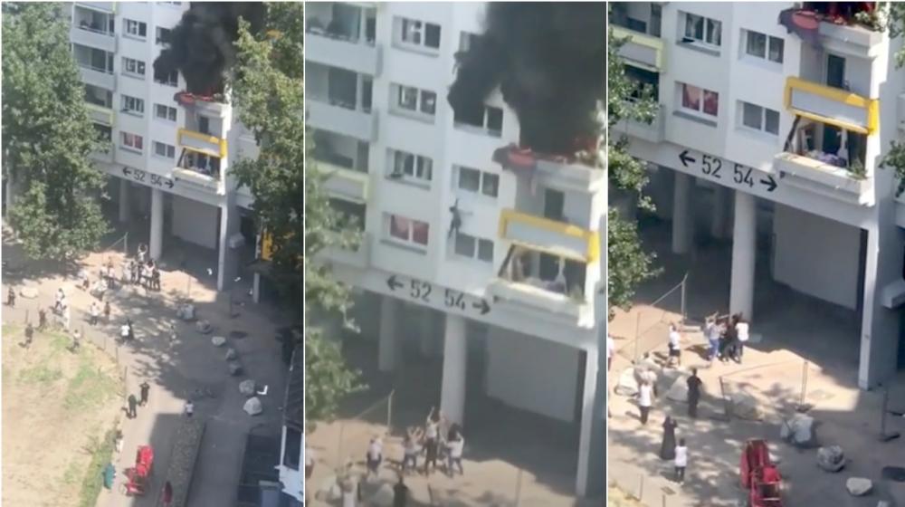 En total 17 personas resultaron afectadas por el incendio.