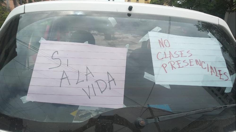 Protesta del magisterio en Barranquilla