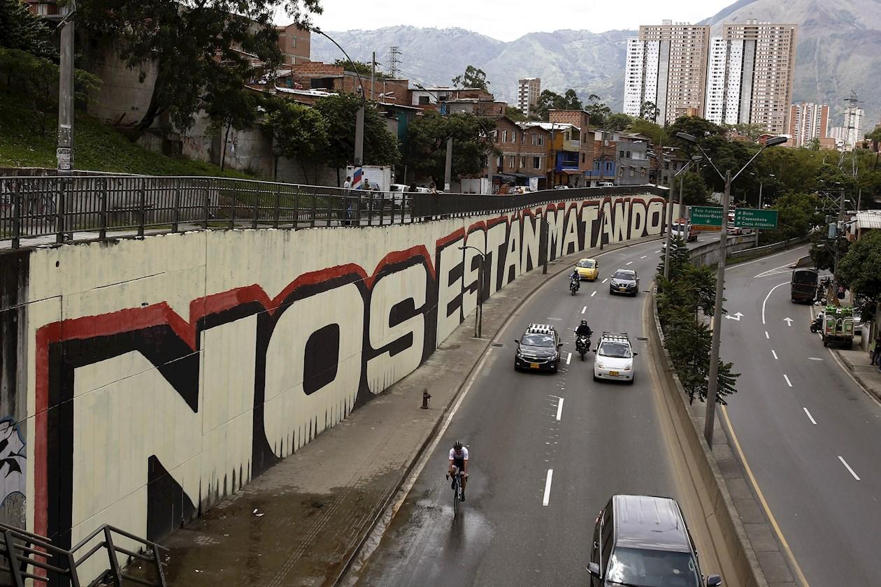 Mural en Medellín.