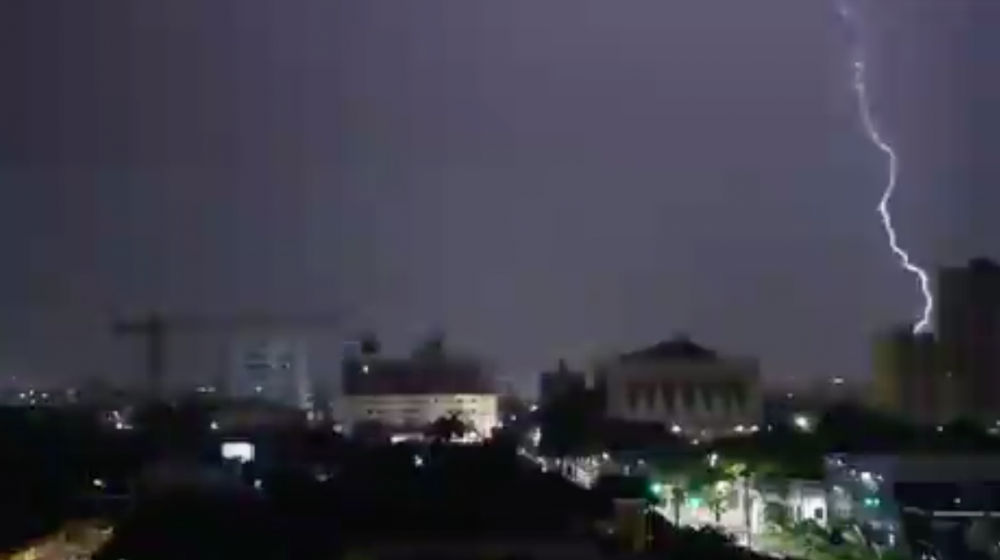 Imagen de la tormenta. 