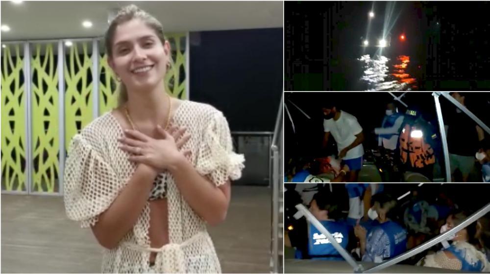 Laura Tobón y su familia tuvieron miedo e incertidumbre durante las 4 o 5 horas de naufragio.