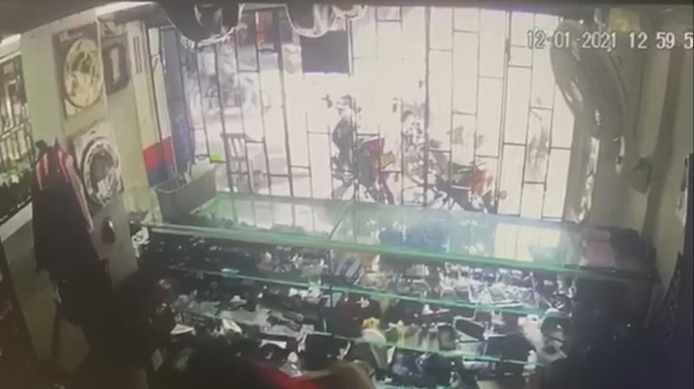 Momento de la explosión.