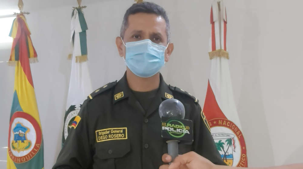 Brigadier general Diego Rosero, comandante de la Mebar.