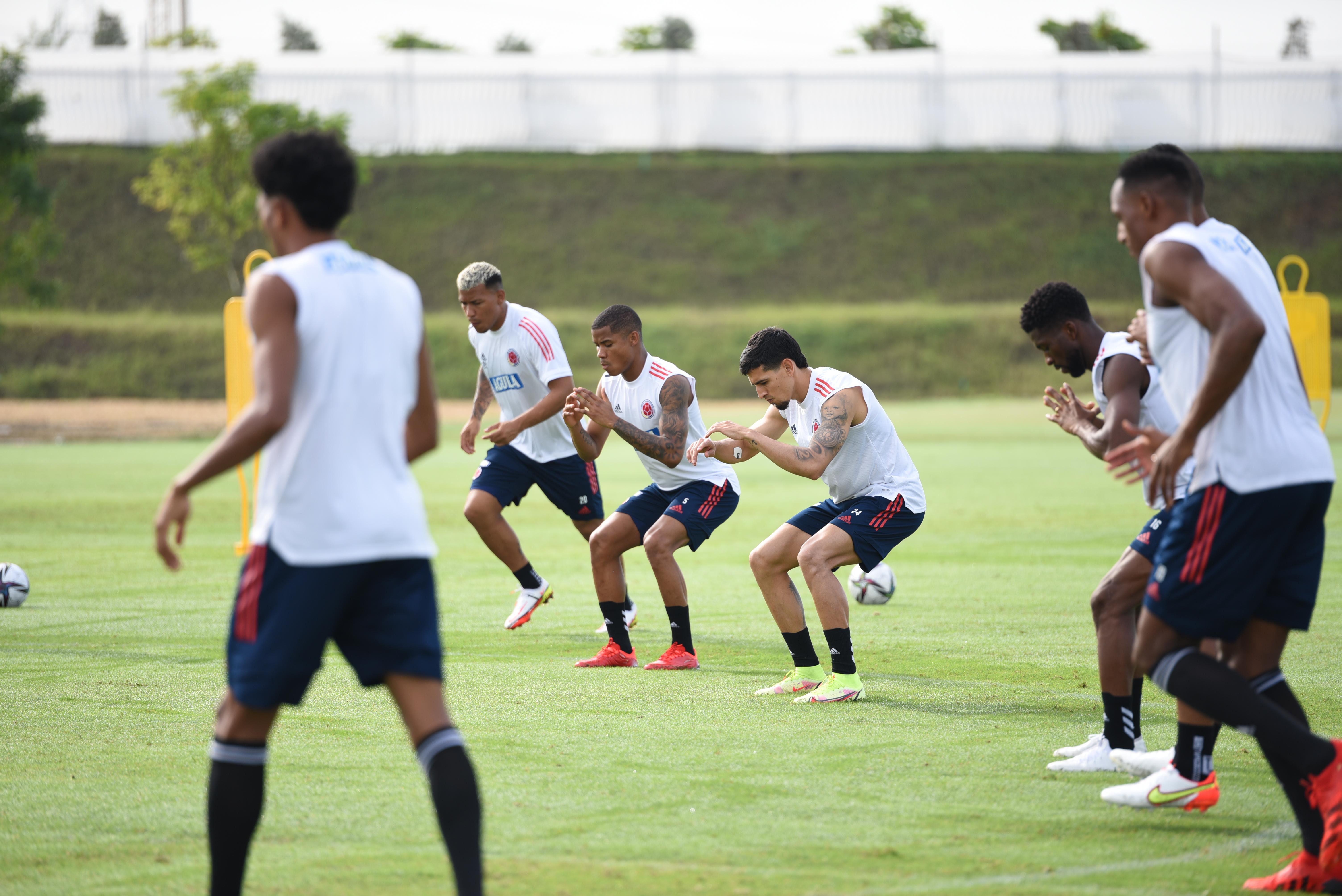 Entrenamiento de Colombia. 
