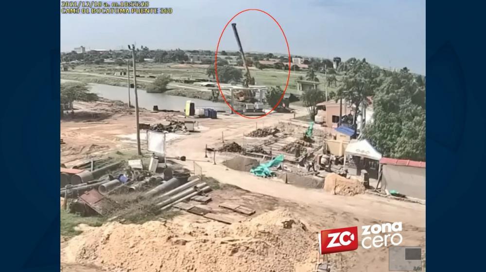 Caída de la máquina que produjo la emergencia.