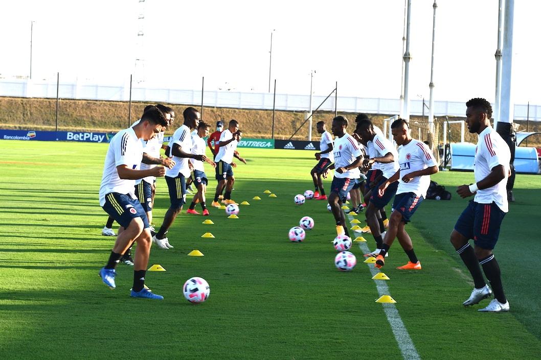 Entrenamiento de los convocados en la sede de la Selección en Barranquilla.