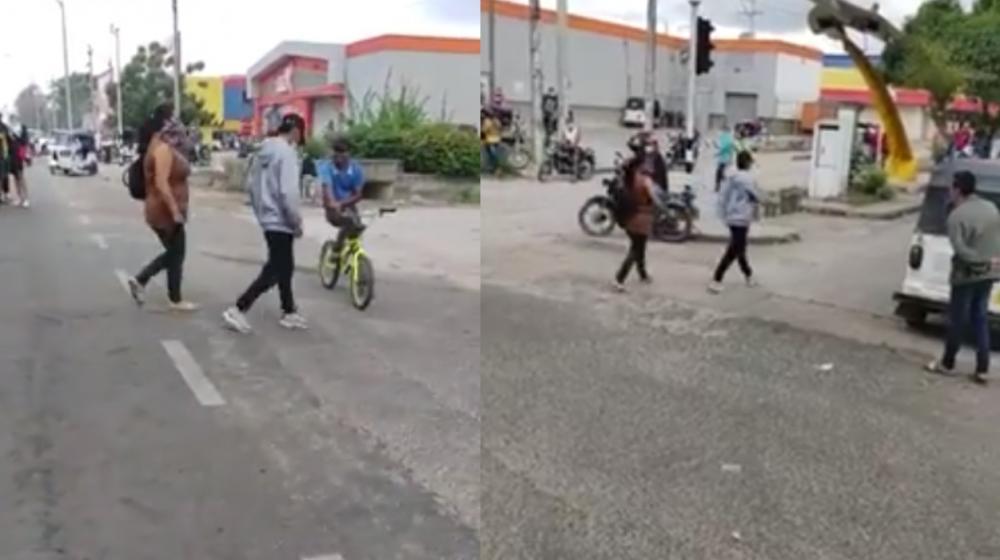 Imágenes del suceso.