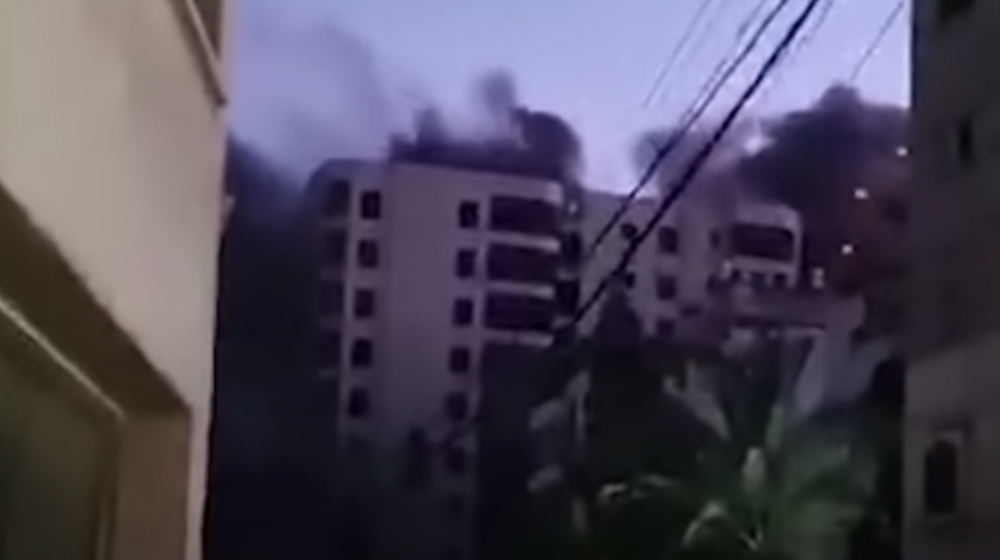 Imagen del bombardeo.