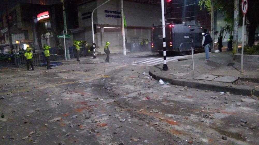 Así quedó la 72 tras el "tsunami" de piedras y explosivas