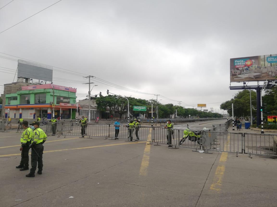 Dispositivo de seguridad para partido Colombia-Argentina.