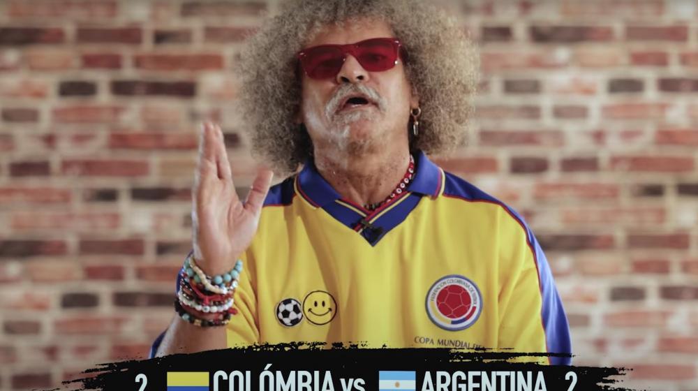 Carlos Valderrama, exjugador colombiano. 