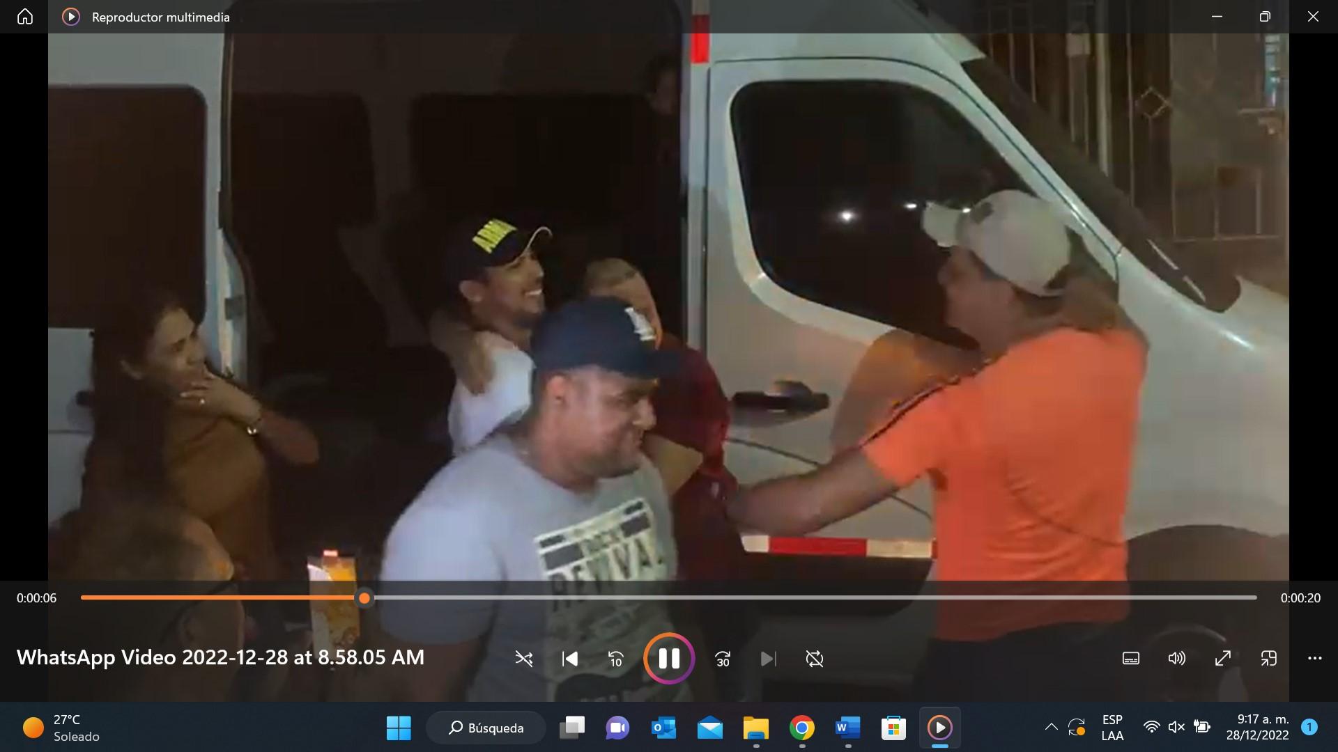 Recibimiento de Camilo Andrés Córdoba Arenas.