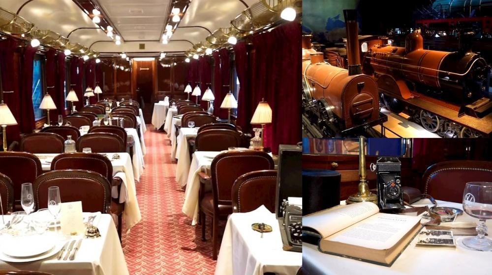 Vista de uno de los vagones originales que forma parte de la exposición sobre el mítico Orient-Express, el nonagenario tren de lujo conocido por sus viajes a Estambul y por inspirar a la famosa escritora británica Agatha Christie.