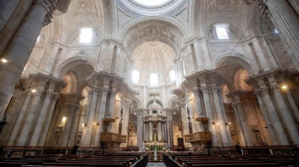 Interior de la Catedral de Cádiz.