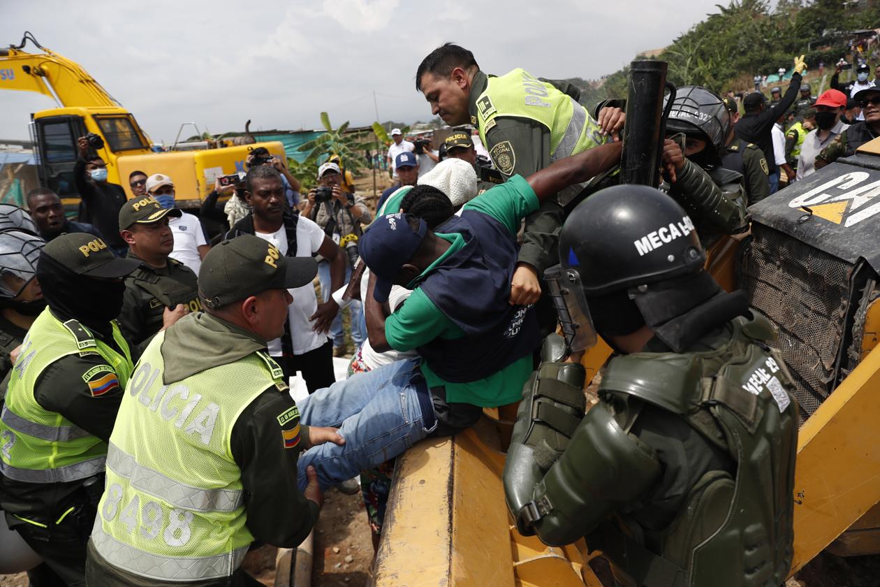Imagen del desalojo.