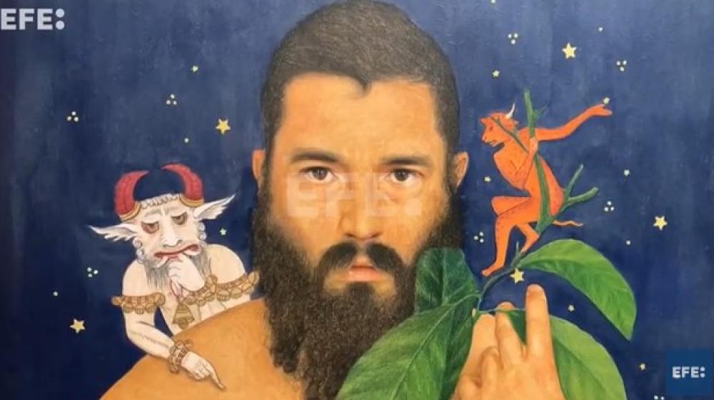 Una de las obras de la exposición "Habibi: Las revoluciones del amor" .