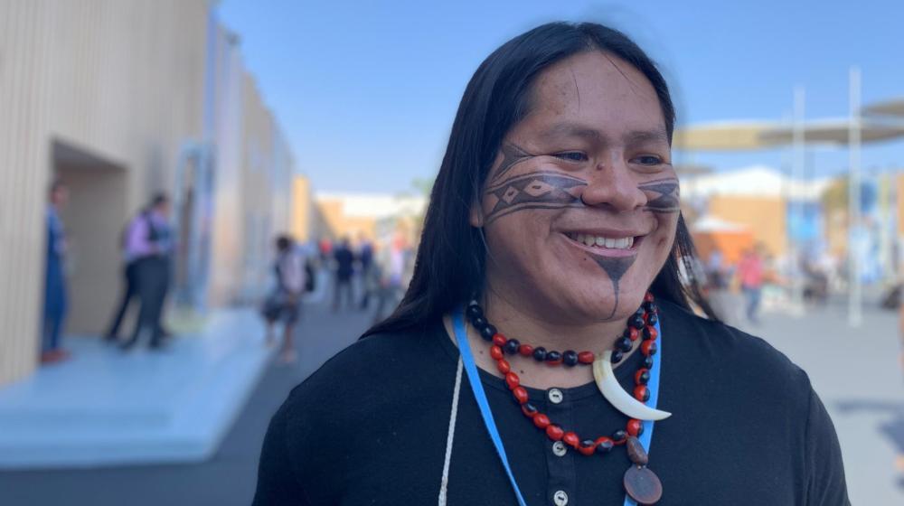 Nadino Calapucha, coordinador de las Organizaciones Indígenas de la Cuenca Amazónica (Coica).