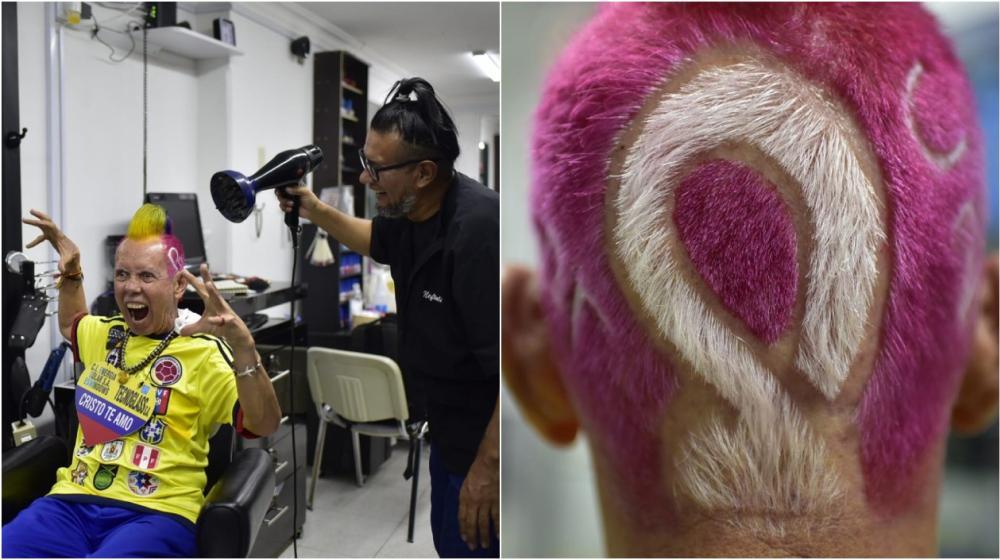 Gustavo Llanos con su nuevo corte. 