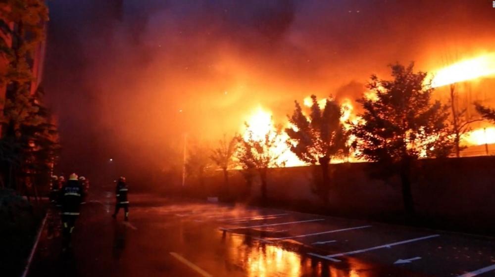 Incendio en China.