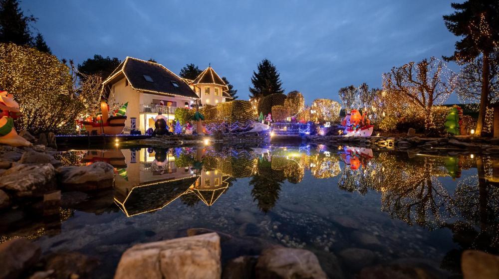 La "Casa de Navidad", el hogar de la familia Gollnhuber en Bad Tatzmannsdorf, Austria
