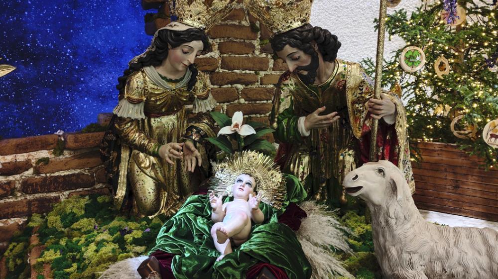 El portal de Belén abierto por el Papa Francisco.