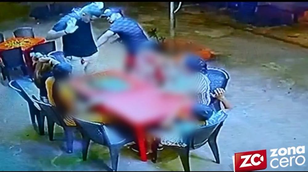Momento del atraco en El Carmen