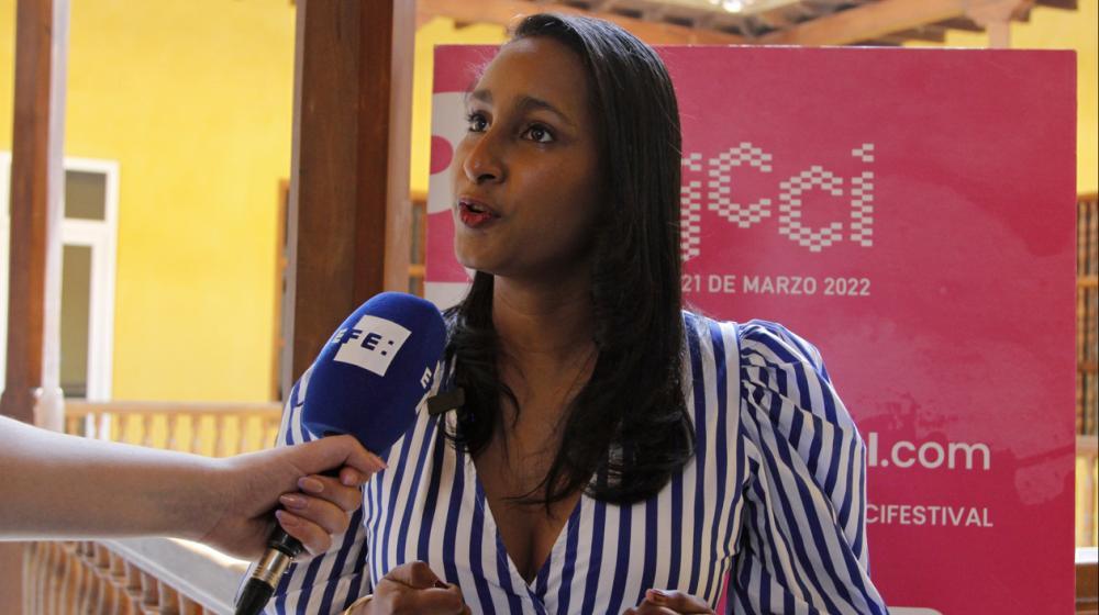 La ministra de Cultura, Angélica Mayolo.