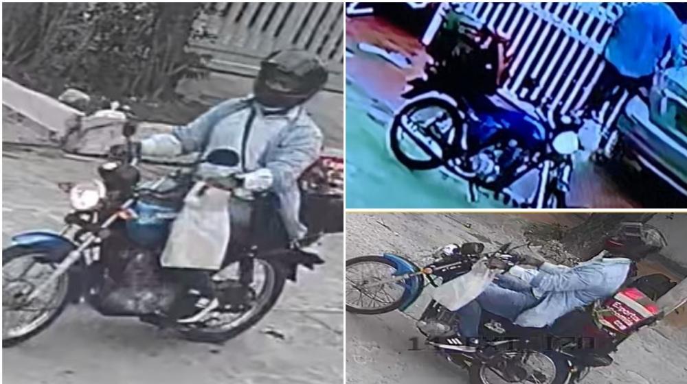 Este hombre iba con un supuesto pedido y en realidad salió a robar aprovechando su fachada.