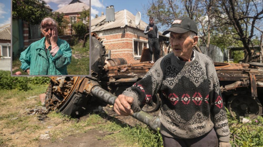 Kot Vasyl y su esposa Evdokia, enel recuadro.