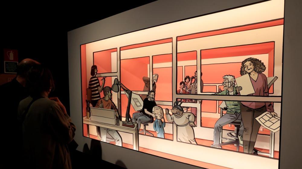 La exposición "Cómic. Sueños e historia".