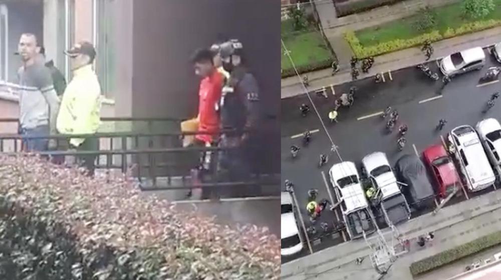Momentos de las capturas en Medellín. 