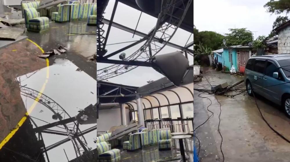 Destrozos en San Andrés por el paso de la tormenta tropical Bonnie.
