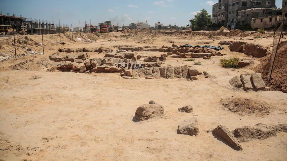 Hallazgos arqueológicos en Gaza.