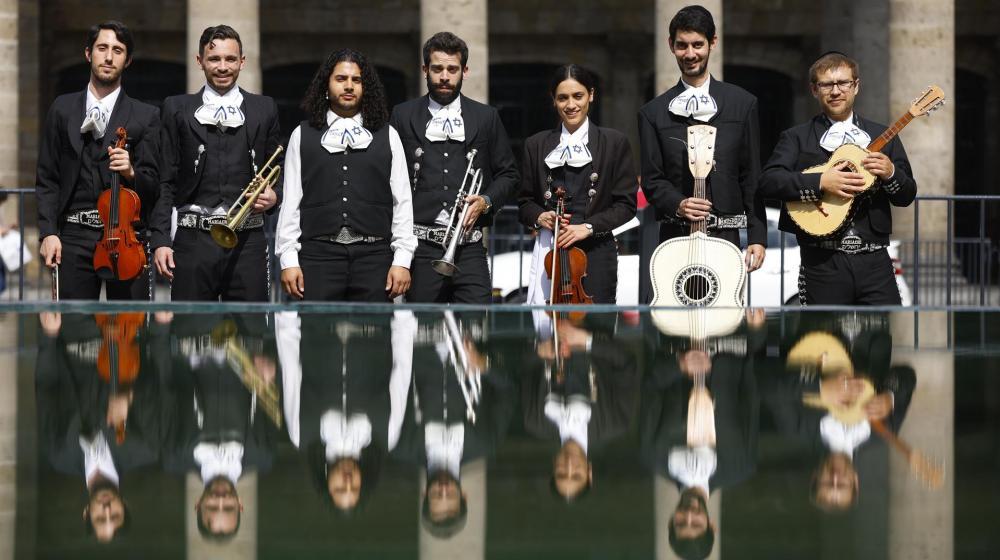 El mariachi Yerushalayim de Israel durante su visita a Guadalajara.