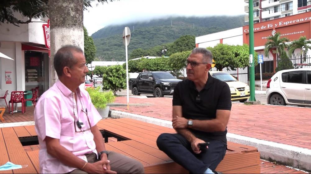 El periodista Jorge Cura en la ciudad de Yopal.