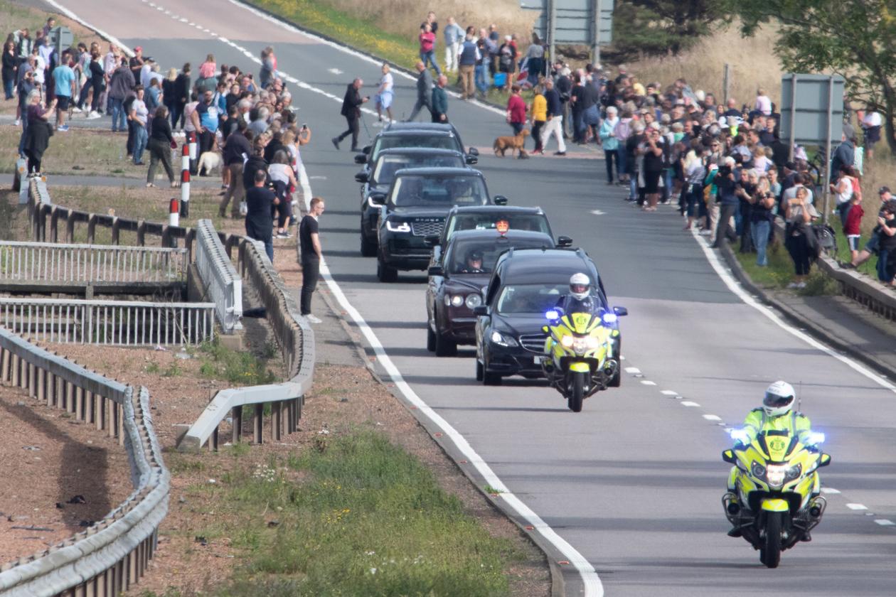 Imagen del recorrido del cortejo fúnebre.