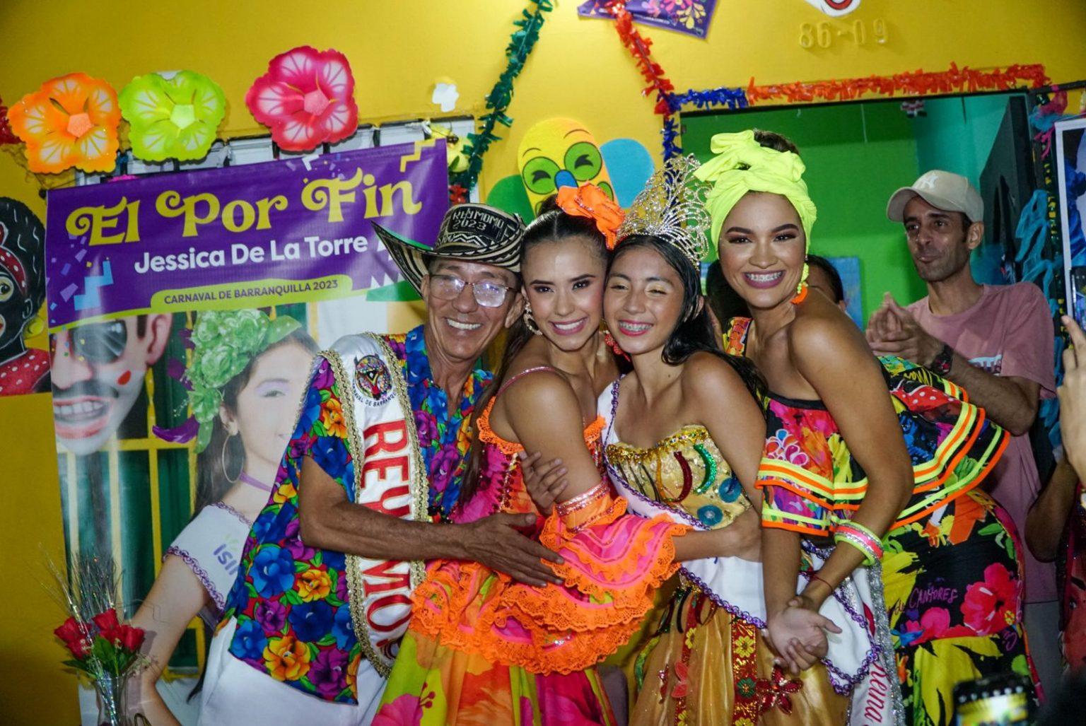 Coronación de la Reina del barrio El Por Fin. 