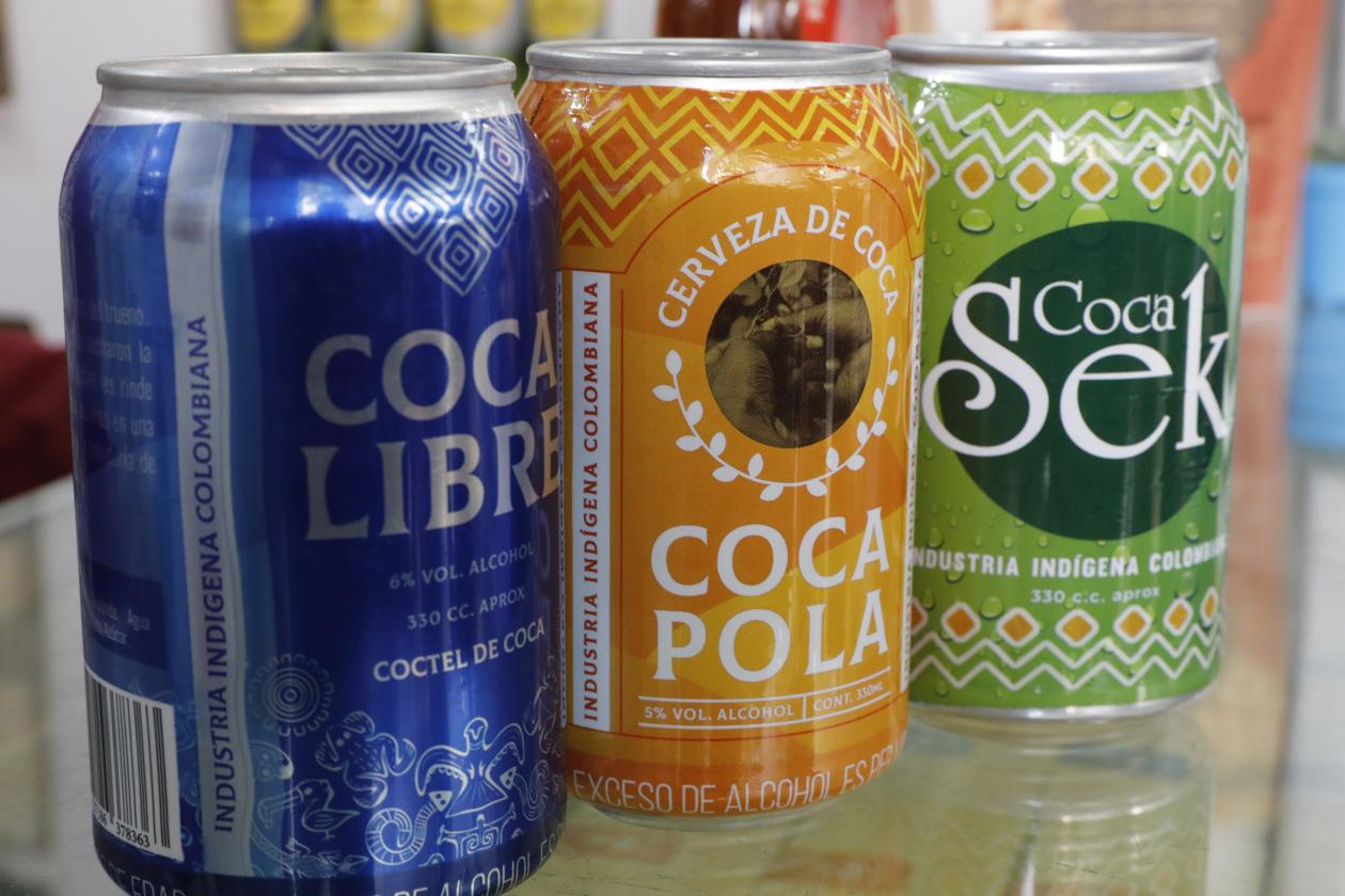 Productos hechos con coca.