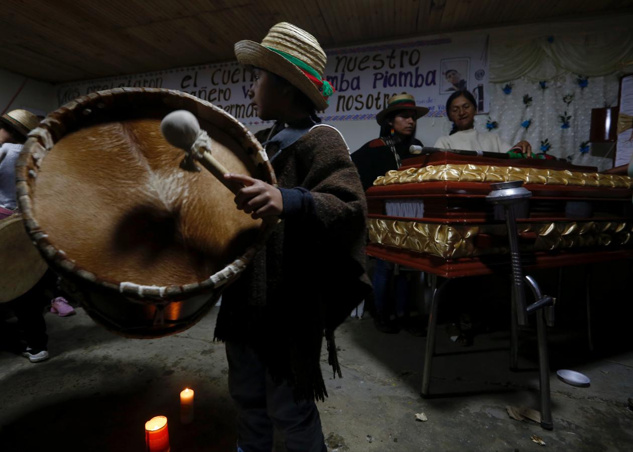 Funeral del concejal y líder indígena de Cauca, Wilson Bomba.