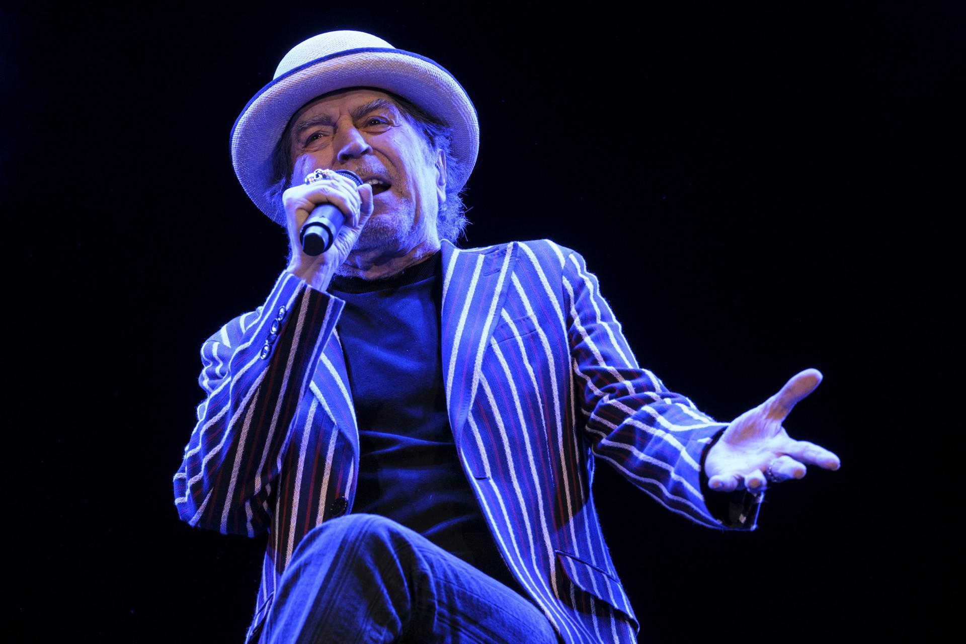 Joaquin Sabina, en su presentación en Islas Canarias